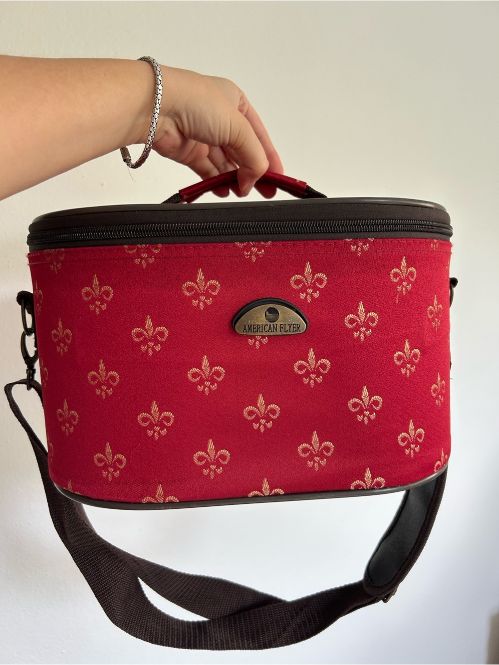 Vintage American Flyer Travel Cosmetic Bag
